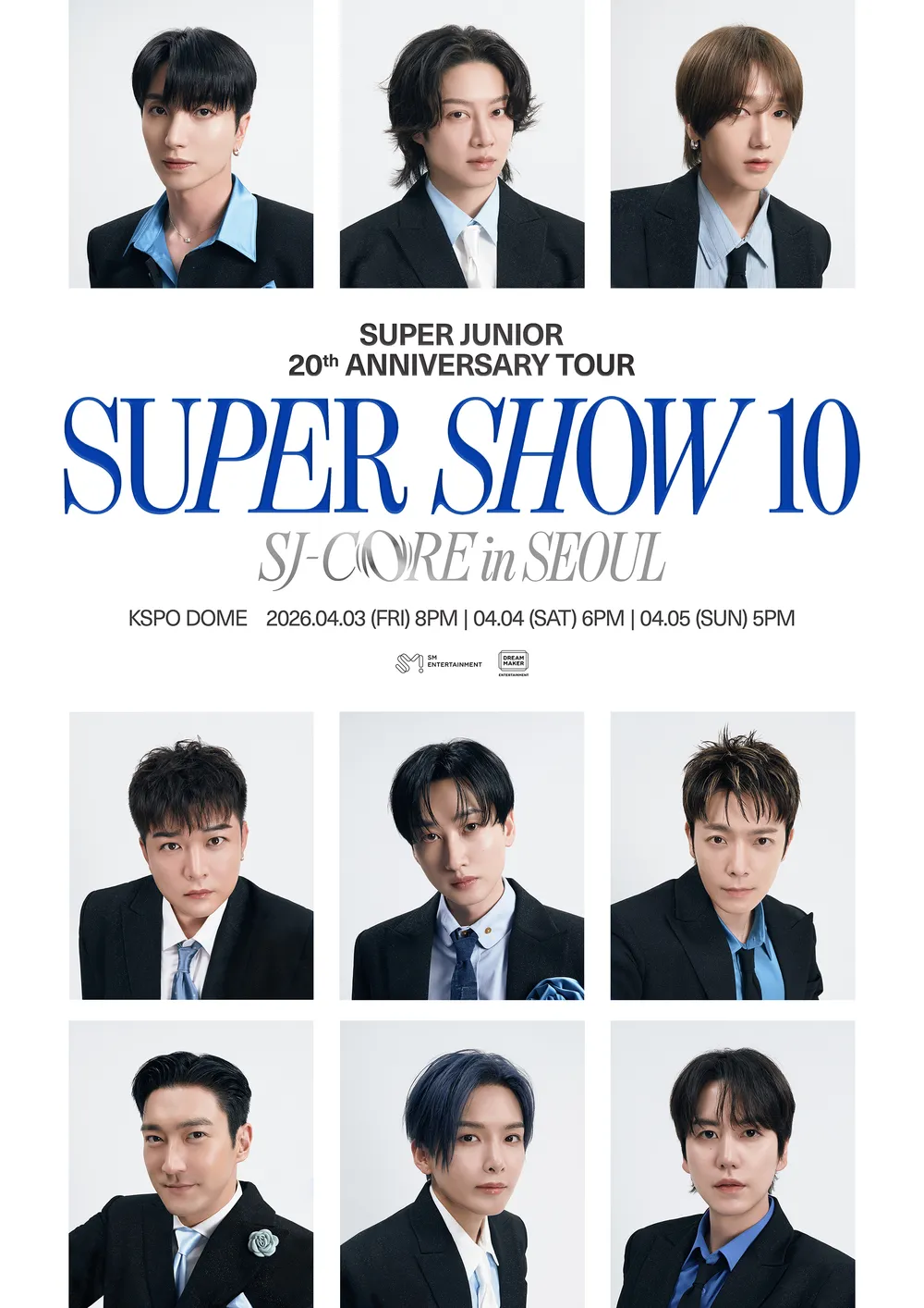 SUPER JUNIOR 20th Anniversary TOUR 〈SUPER SHOW 10〉 SJ-CORE in SEOUL 포스터